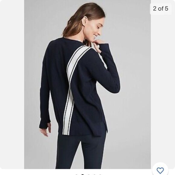 Athleta Streetwise Sweater Navy size extra small - Picture 2 of 11